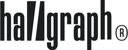 hallgraph logo dark text